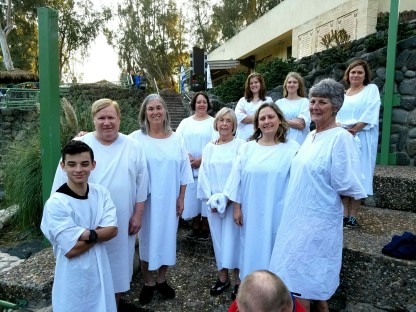 Ten of our travelers were baptized