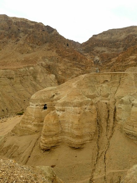 Cave 7, just left of center, is where the first scrolls were discovered in 1947