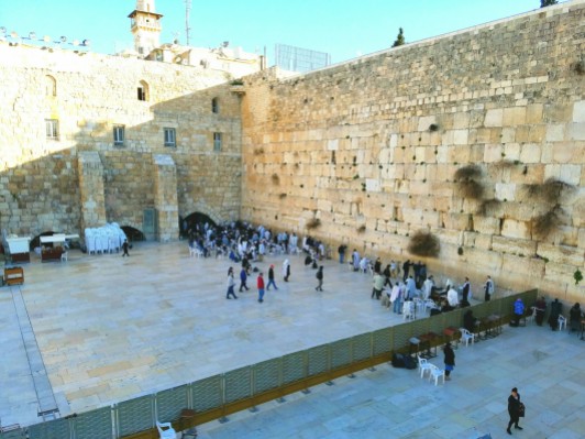 We passed the western wall as we ascended to the Temple Mount