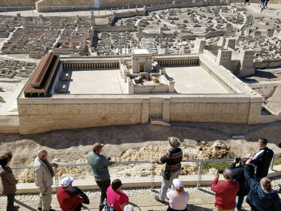 Scale model of ancient Jerusalem. Very detailed and covers nearly an acre.
